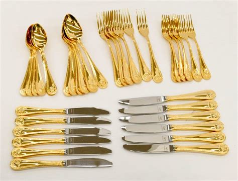 versace gold fork|versace rosenthal cutlery.